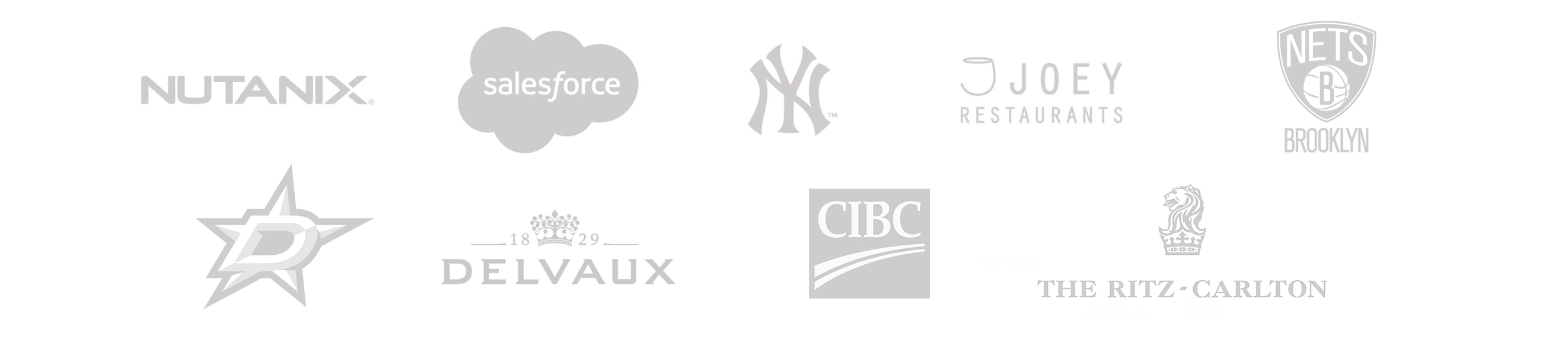 Some of those partners are: Nutanix, Salesforce, New York Yankees, Joey Resturants, BSE Global, Delvaux